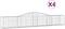 vidaXL - Schanskorven - 4 - st - gewelfd - 400x50x60/80 - cm - gegalvaniseerd - ijzer