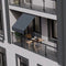 Cape Town - Klemluifel - 200x120 cm - UV-bestendig - Grijs