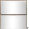 vidaXL - Schoenenkast - met - spiegel - 3-laags - 63x17x102,5 - cm - betongrijs