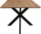 1x Livingfurn - Eetkamertafel Oslo Spider Acacia 180 cm - Acacia / Gecoat Staal
