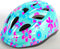Volare Kinder Fietshelm - XS - Verstelbaar 47-51 cm - Blauw Roze Bloemetjes