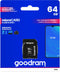 Goodram M1AA-0640R12 - MicroCARD - UHS-I tot 100 MB/s lezen - 64 GB