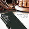 Selencia Samsung Galaxy S24 - Echt Lederen Bookcase - 3 Pashouders - Groen