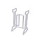 Able2 Aantrekhulp - Steunkousen - Staal met plastic afwerking - Hoogte 36 cm