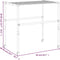 vidaXL - Droogrek - 83x(50-55)x(40-85) - cm - aluminium