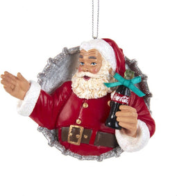 Orn.plc coca-cola kerstman dop l7cm