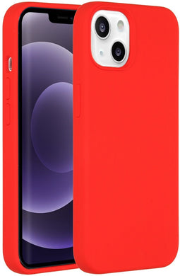 Accezz Liquid Silicone Backcover - iPhone 13 - Schokabsorberend - Rood
