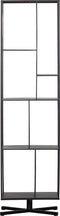 WOOOD Exclusive Jiske Boekenkast - Metaal - Zwart - 184x50x35