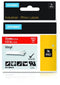DYMO Rhino - Vinyl Labels - UV-bestendig en chemisch bestendig - Wit op Rood