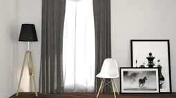 Larson - Luxe Geweven Blackout Gordijn - Ringen - Lichtgrijs - 150 x 250 cm - Verduisterend & kant en klaar