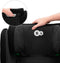 Kinderkraft JUNIOR FIX 2 I-SIZE - Autostoeltje - 100-150 cm - 15-36 kg - met Isofix - Afstelbare hoofdsteun - veiligheidssystemen- Diepe zitting - Eenvoudig te reinigen - Groep 2/3 - Tot 12 jaar - Zwart