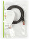 CAT6 Netwerkkabel - RJ45 Male - RJ45 Male - S/FTP - 1.50 m - Rond - LSZH - Zwart - Polybag