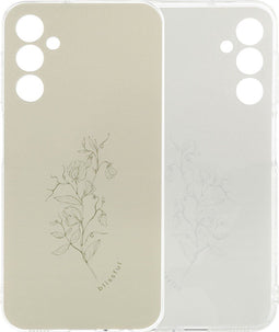 imoshion Hoesje Geschikt voor Samsung Galaxy A25 (5G) Hoesje Siliconen - imoshion Design hoesje - Meerkleurig / Floral Green