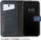 Selencia iPhone 14 Pro Max - Echt Lederen Bookcase - Ruimte voor 3 pasjes - Blauw