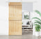 vidaXL - Schuifdeur - met - beslag - 85x210 - cm - massief - grenenhout