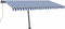 vidaXL - Luifel - vrijstaand - automatisch - 450x300 - cm - blauw - en - wit