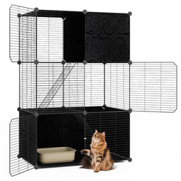 Coast Kattenkooi - 3 Verdiepingen - 74 x 47 x 110 cm - Doe-het-zelf - Speelruimte - 2 Hellingen -