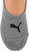 Puma 3 paar footies sokken - Invisible - Lage katoenen Sneaker sokken - Invisible - 38 - Grijs