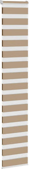 vidaXL - Zebra - Blind - 45x200 - cm - stofbreedte - 40,9 - cm - polyester - zandbruin