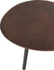 J-Line salontafel Druppel - aluminium/ijzer - bruin - small