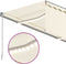 vidaXL - Luifel - handmatig - uittrekbaar - met - rolgordijn - en - LED - 4x3 - m - crème