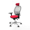 Piqueras y Crespo 3D086G2 - Bureaustoel - Verstelbare hoofdsteun en hoogte - Rood