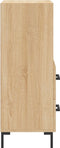 vidaXL - Dressoir - 34,5x34x90 - cm - bewerkt - hout - sonoma - eiken