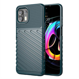 imoshion Hoesje Geschikt voor Motorola Edge 20 Lite Hoesje Siliconen - imoshion Thunder Backcover - Groen
