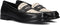 BRONX Frizo - Dames Loafers - Zilver embellishments - Zwart/White