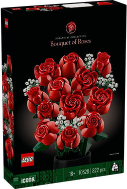 LEGO Icons Rozenboeket - Bouwset voor volwassenen - 12 rozen - (822 stuks)
