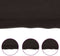 vidaXL - Wandschap - massief eikenhout - donkerbruin - 180 x 60 x (2-4) cm
