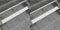 vidaXL - Doucheafvoer - 2 - st - rechthoekig - golvend - 530x140 - mm - roestvrij - staal