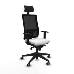 Bureaustoel met hoofdsteun Piqueras y Crespo 1D066G1 Wit