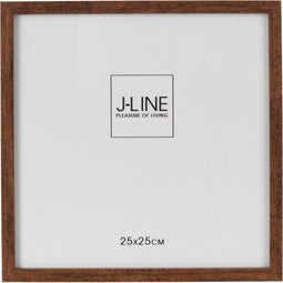 J-Line fotolijst Basic - hout - donkerbruin - large - 2 stuks