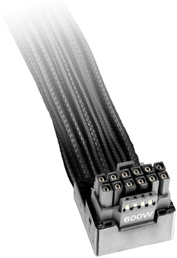 be quiet! 12V-2x6 / 12VHPWR 90° Reversed-kabel - Stroomkabel - 70 cm - Zwart