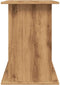 vidaXL - Aquariumstandaard - 121x41x58 - cm - bewerkt - hout - artisanaal - eiken