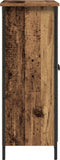 vidaXL - Sideboard - Oud - Hout - 70x30x80 - cm - Houtcomposiet - en - Staal