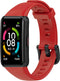 iMoshion Bandje Geschikt voor Huawei Band 6 / Honor Band 6 - iMoshion Siliconen band zwarte gesp met installatiehulp - Rood