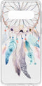 Hoesje Geschikt voor Samsung Galaxy S10 Plus Hoesje Siliconen - Design Backcover siliconen - Meerkleurig / Dream Catcher Feathers