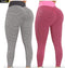 Three4One Legging - Sportlegging dames - Compressie & Scrunch butt effect - Grijs & Roze (2 stuks)