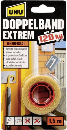 UHU 46820 Dubbelzijdige tape UHU (l x b) 1.5 m x 19 mm 1 stuk(s)