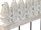 Wandkapstok Home ESPRIT Wit Zwart Metaal Mangohout Laken 41 x 6,5 x 16,5 cm
