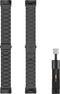 Metalen RVS Schakel Band Geschikt Voor Fitbit Charge 5 - Zwart