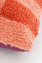 In The Mood Collection - Tuft Sierkussen - L45 x B45 x H10 cm - Geblokt - Rood Roze