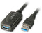 Lindy 5.0m USB 3.0 M/F - USB A Mannelijk/Vrouwelijk - 5000 Mbit/s - Zwart