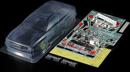 Tamiya 51615 1:10 Body Audi Quattro Rallye A2 Ongeverfd, niet gesneden