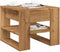 vidaXL - Salontafel - 55,5x55x45 - cm - bewerkt - hout - artisanaal - eikenkleur