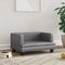 vidaXL - Hondenmand - 60x40x30 - cm - kunstleer - grijs