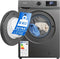 Bomann WA 7185 T - Wasmachine - 8KG - 1400 toeren - 15 programma's - Stoomfunctie - Grijs
