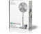 Nedis FNST20ECR40 - Ventilator - Hoogte 1,25m - Zilver